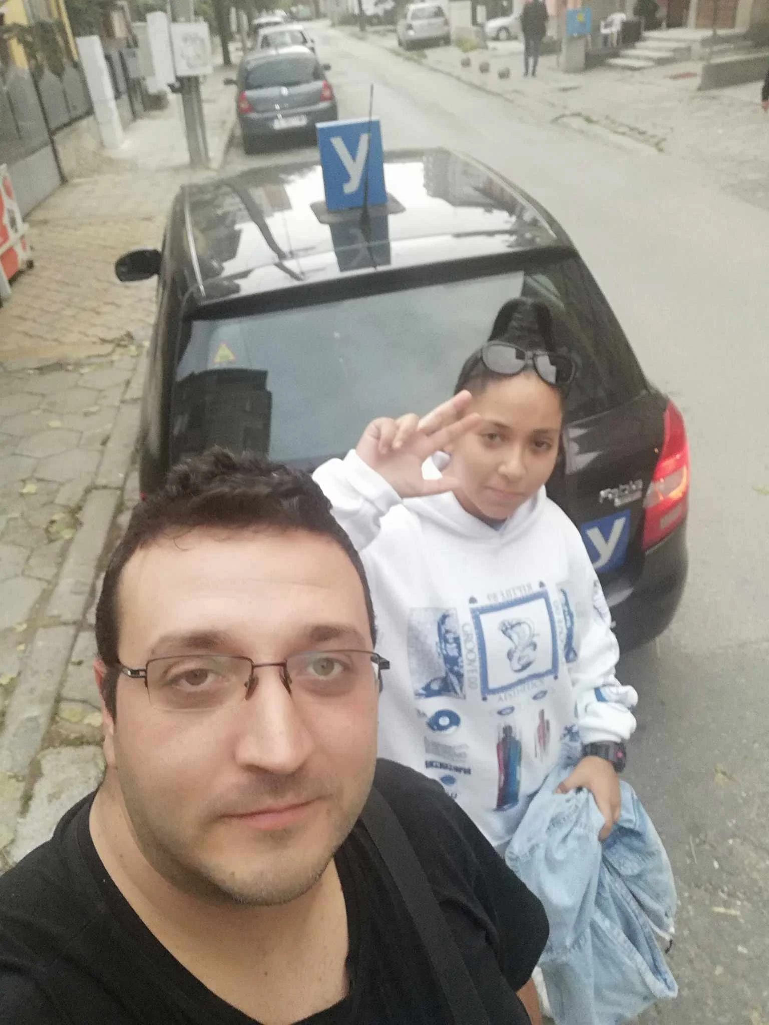 Image showing one of the students after passing an exam