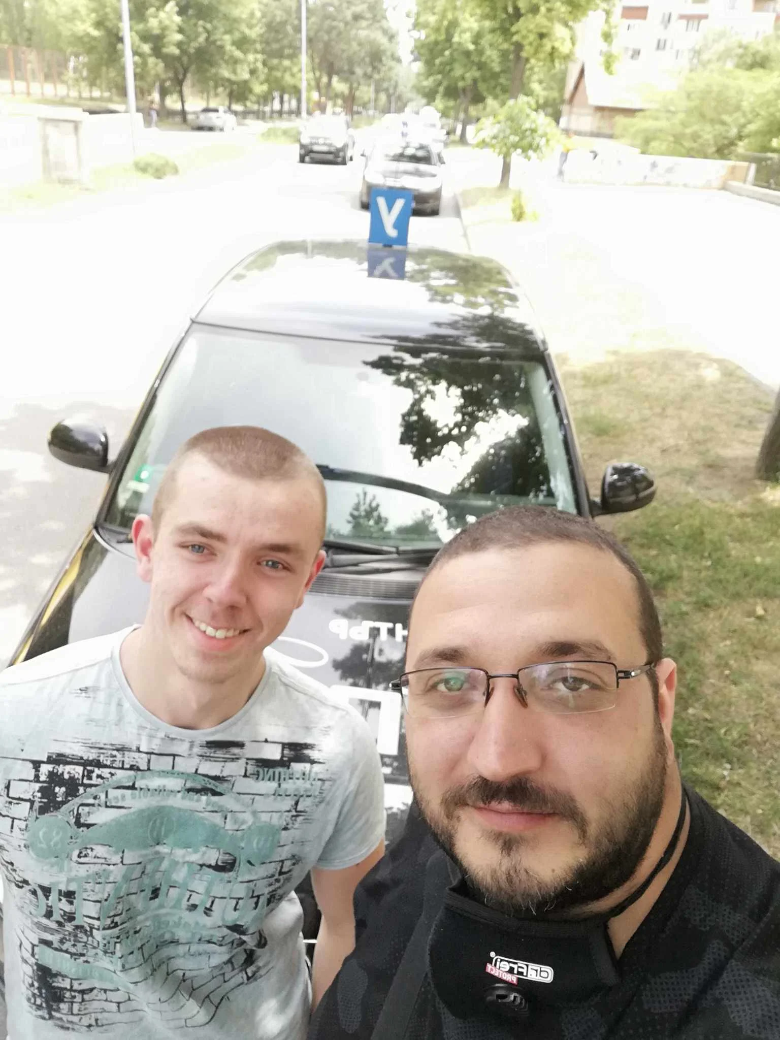 Image showing one of the students after passing an exam