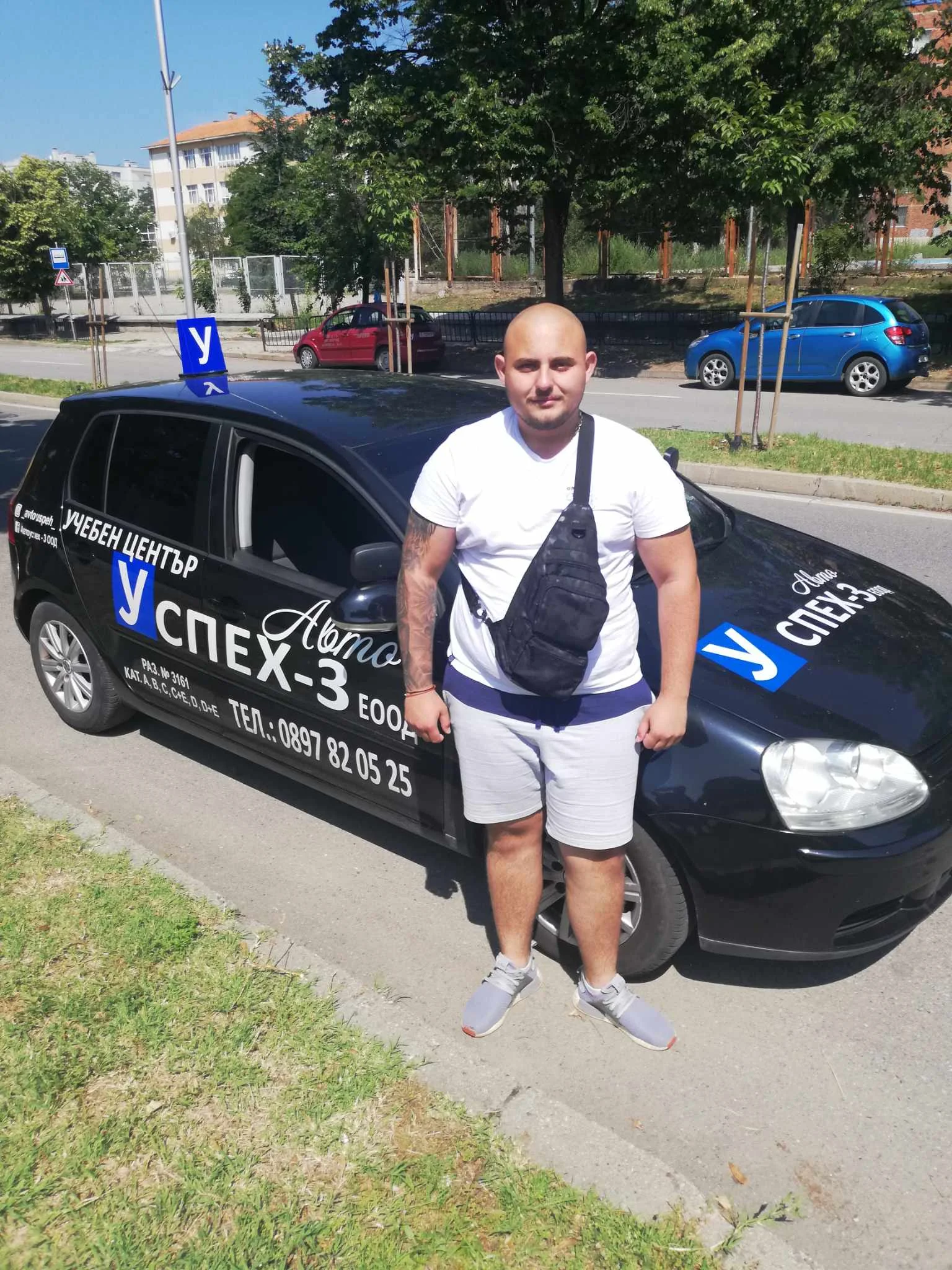 Image showing one of the students after passing an exam